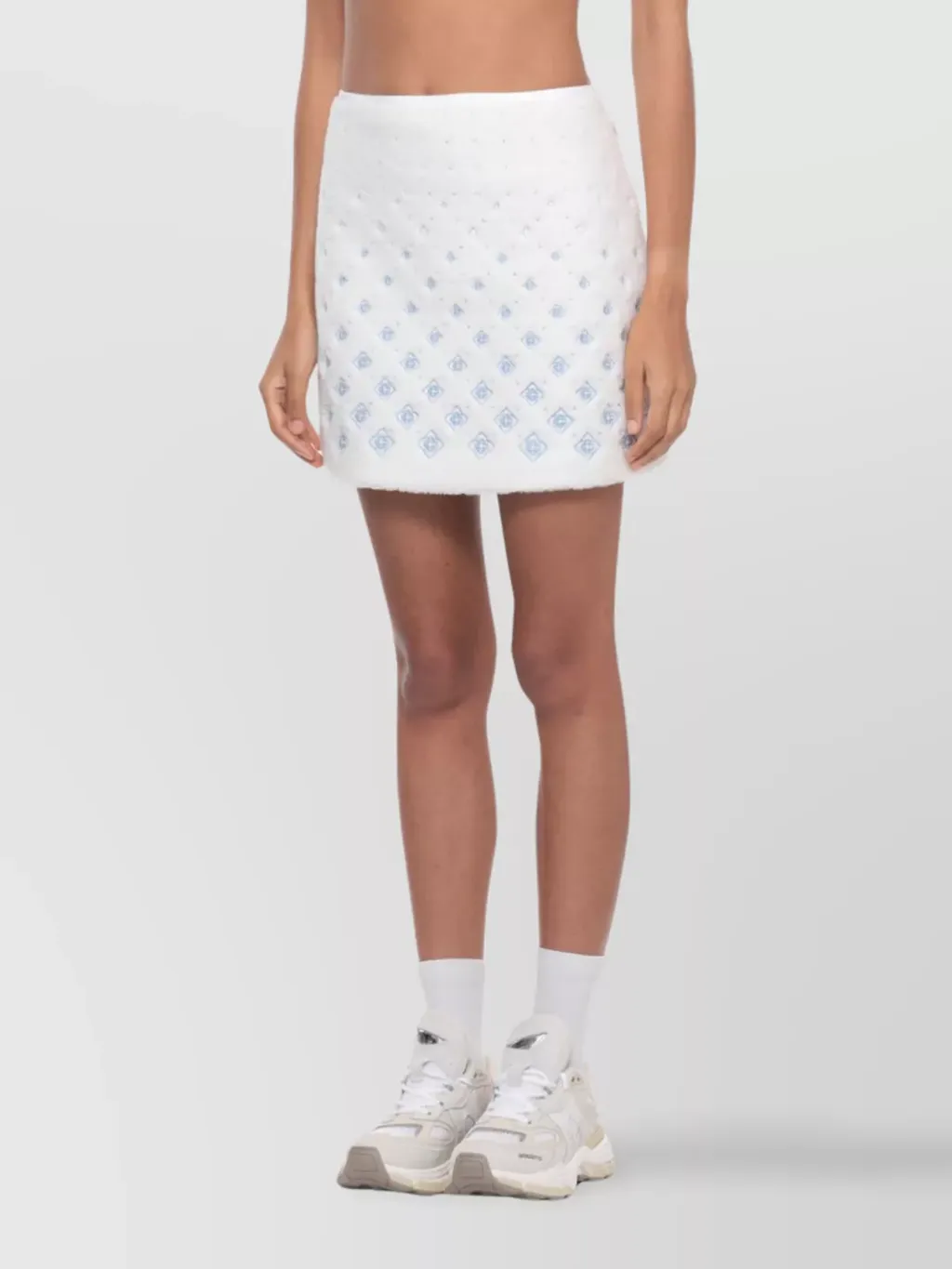 Casablanca Logo Embroidered Mini Skirt
