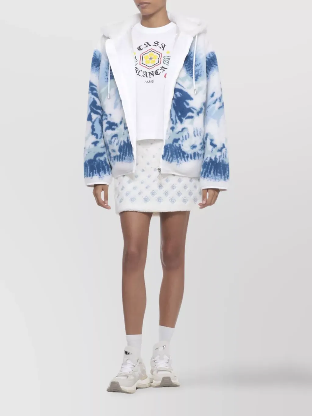 Casablanca Logo Embroidered Mini Skirt