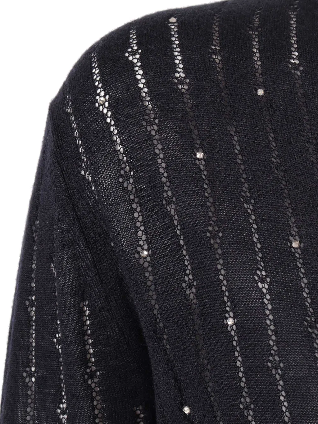 Max Mara Studio Sequin Embellished Knit Cardigan
