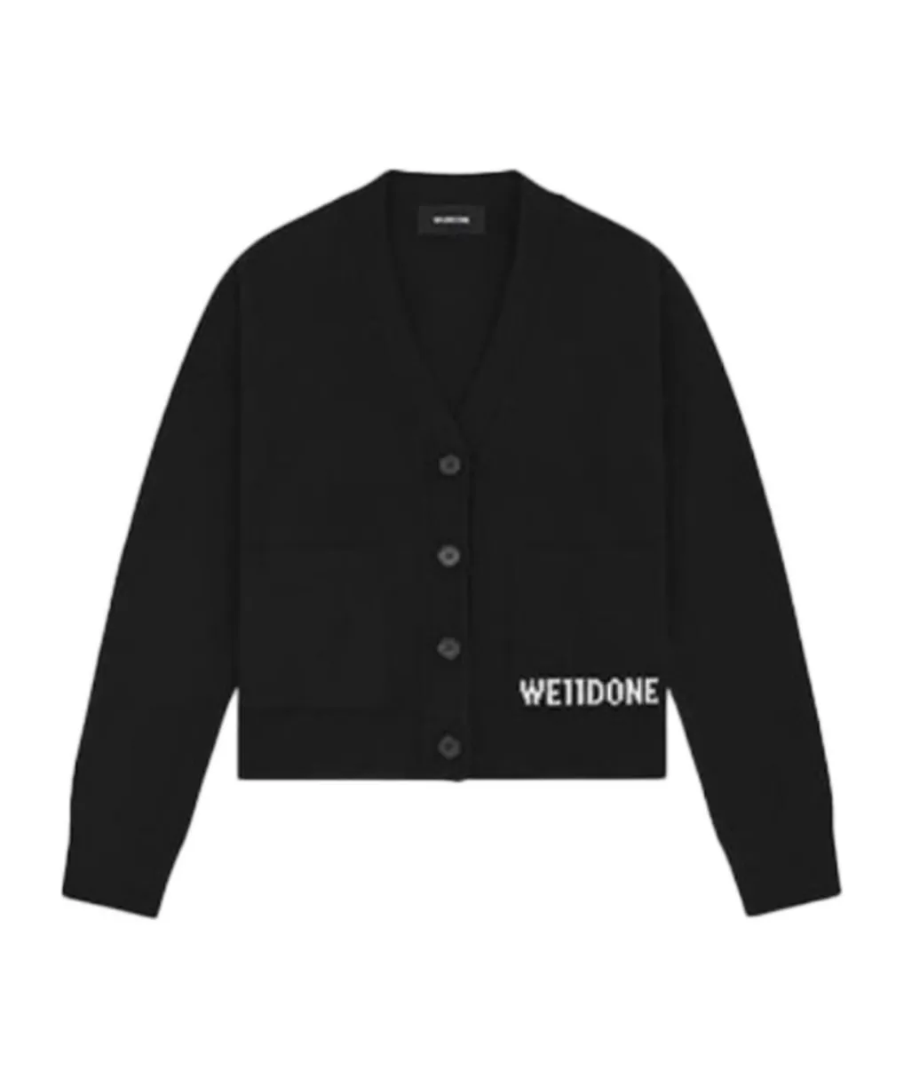 Long-Sleeved Knitted Cardigan
