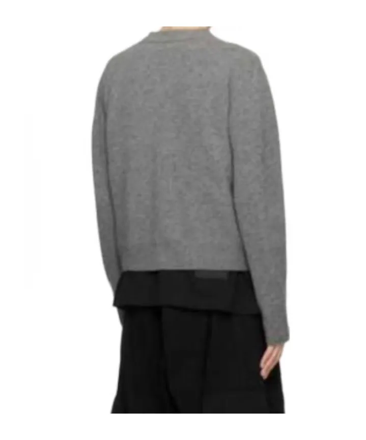 Long-Sleeved Knitted Cardigan