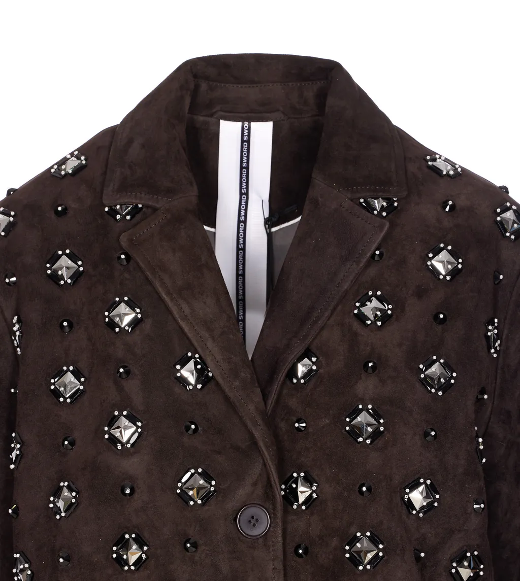 Sword Crystal-Embellished Jacket