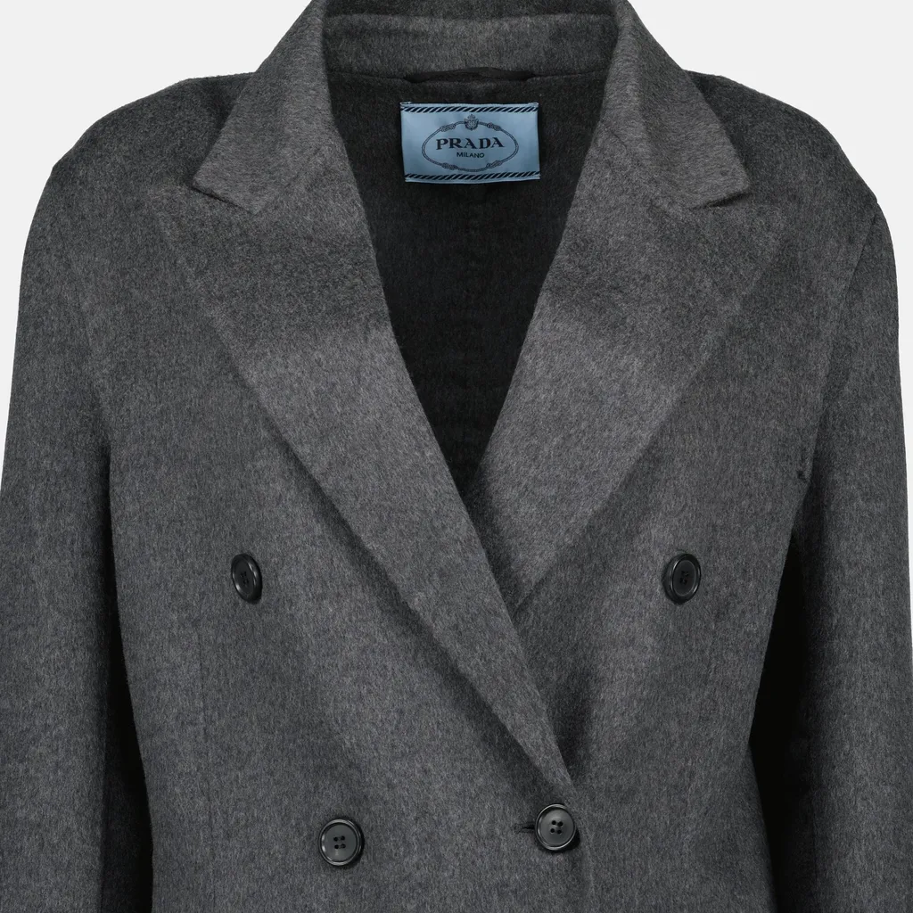 Double-Breasted Double Cashwool Coat