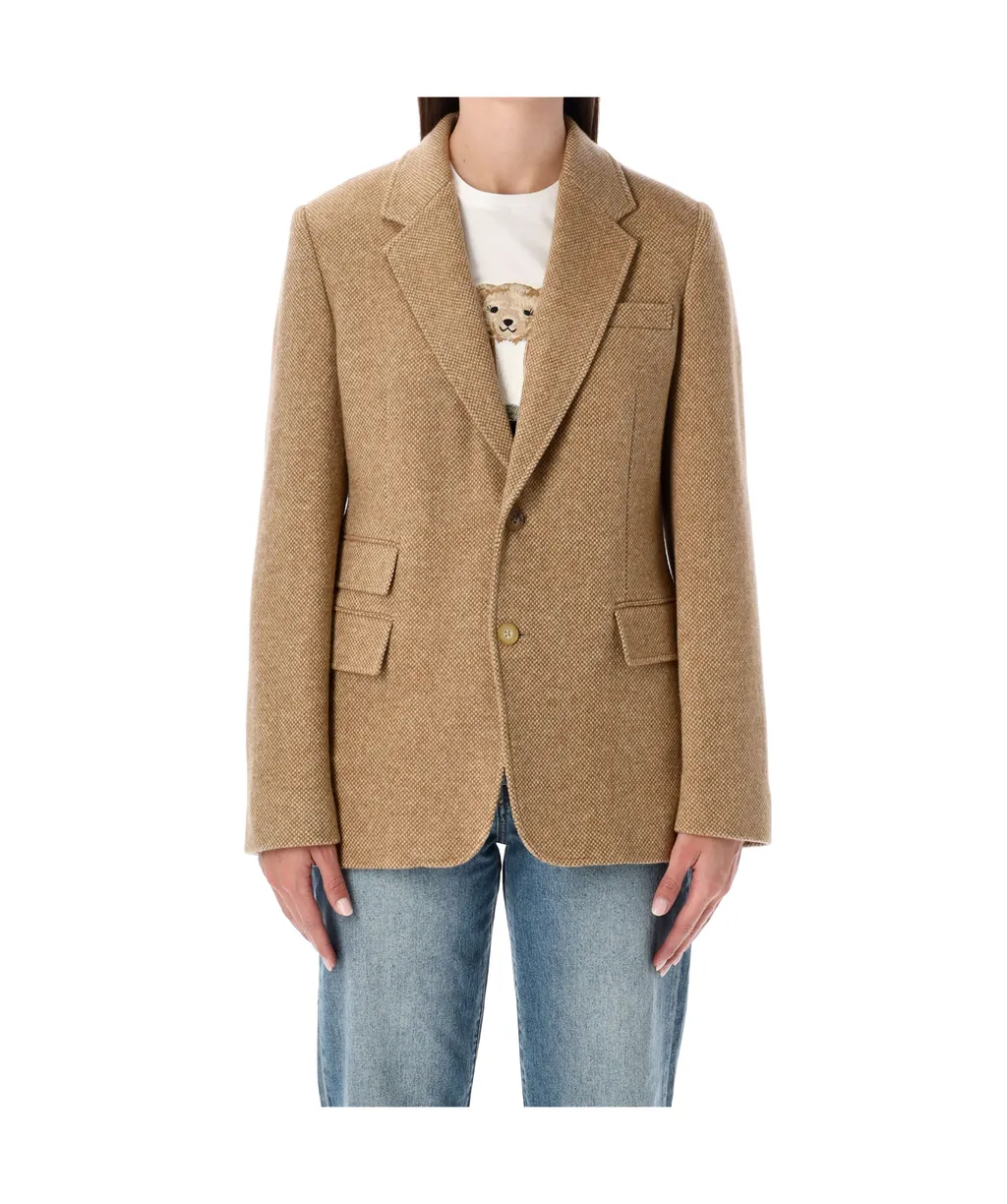 Ralph Lauren Collection Eli Basket-Weave Tweed Jacket