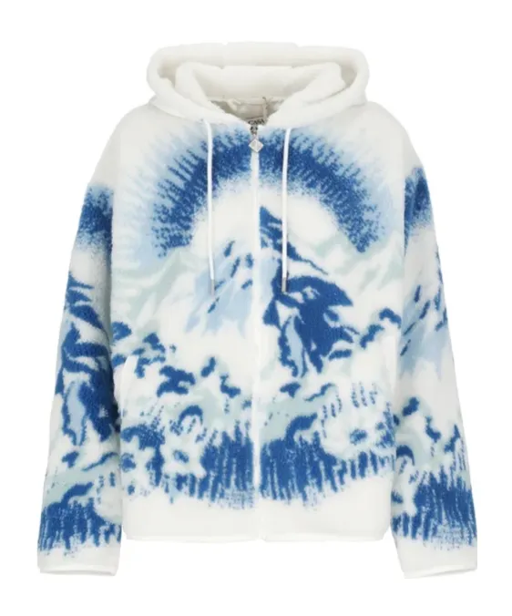 Casablanca Hooded Fleece Zipped Jacket