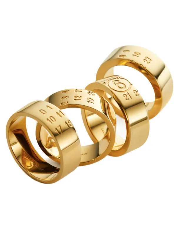 Mm6 Maison Margiela Stacked Numeric Rings