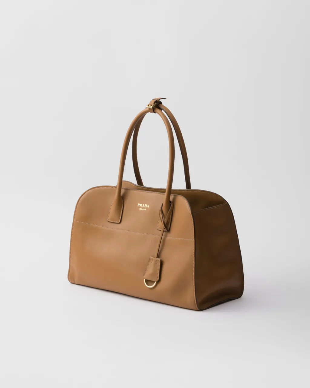 Prada Logo Detailed Open Top Large Tote Bag