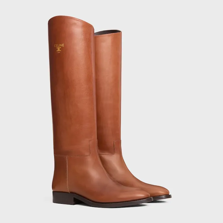 Celine Anais Riding Boot In Calfskin