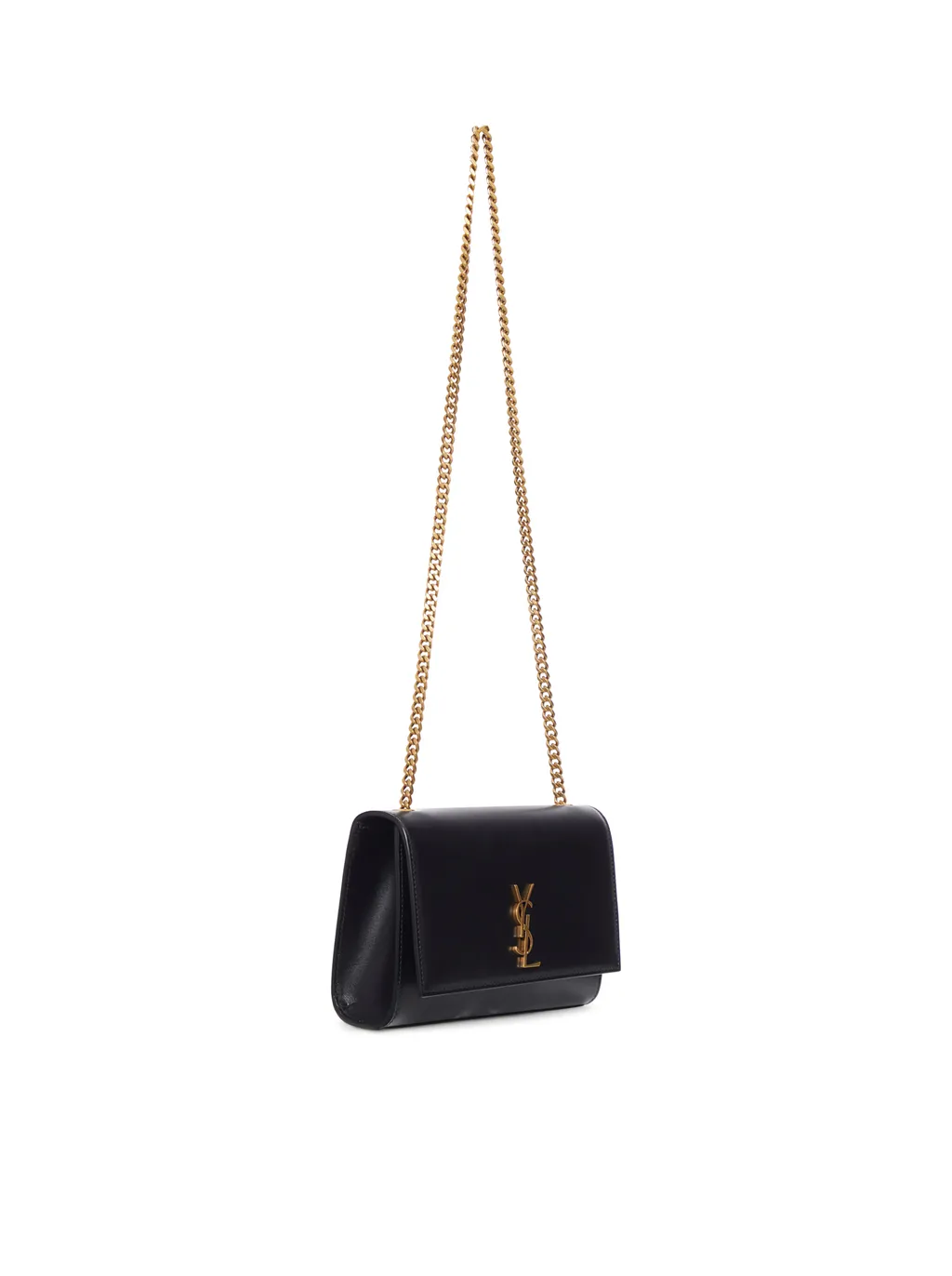 Saint Laurent Kate Logo Plaque Shoulder Bag