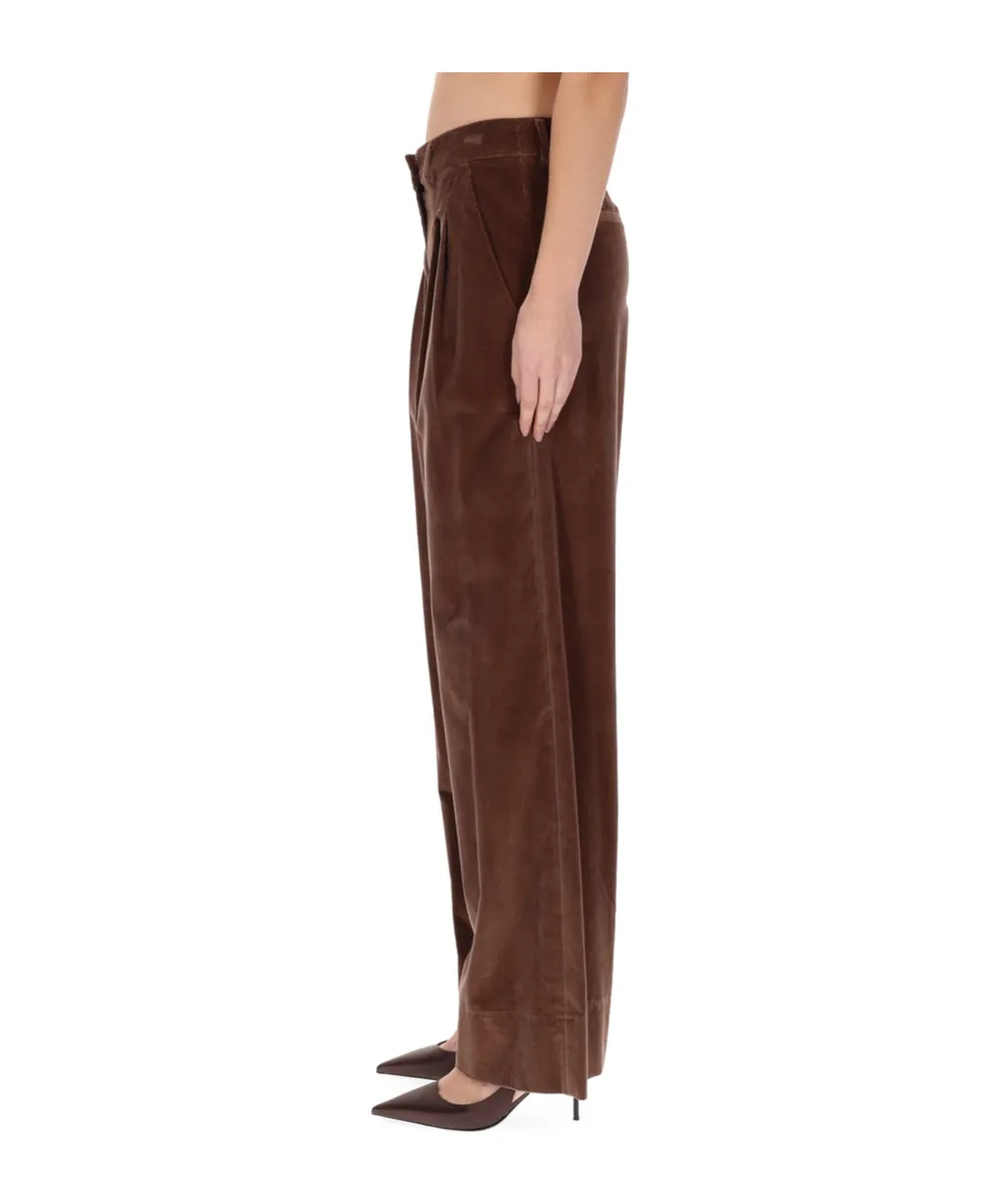Pt Torino Pleated Wide-Leg Pants