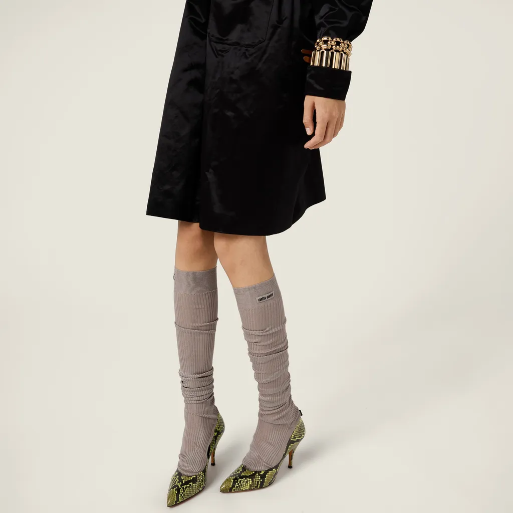 Python-Print Ayers Leather Pumps