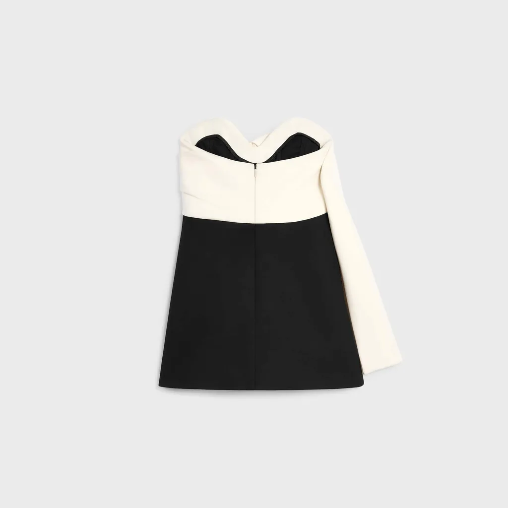 Mini Dress In Wool And Silk Cady