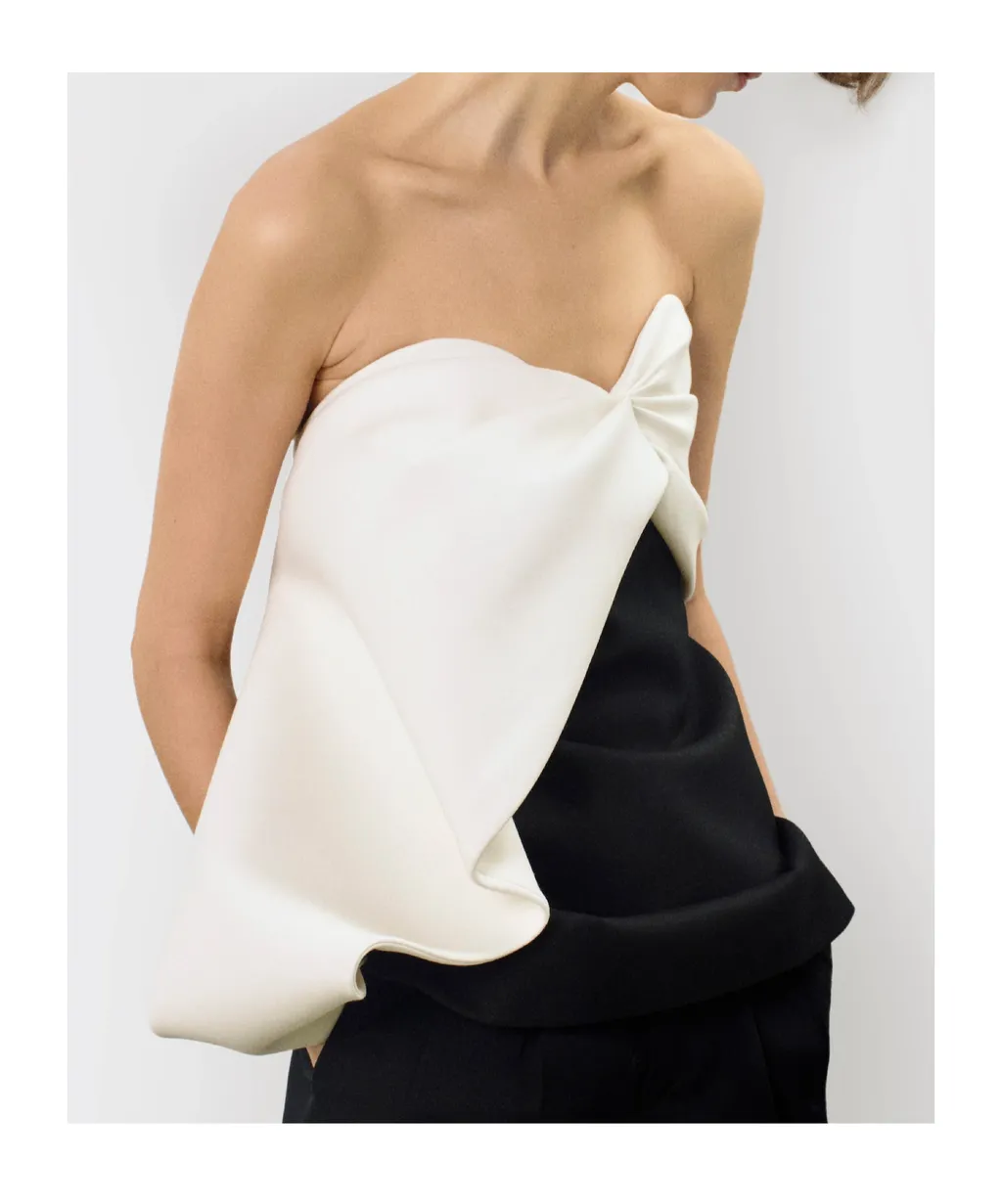 Mini Dress In Wool And Silk Cady