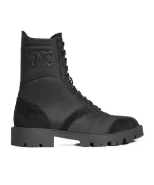 Margaret Boot In Nylon And Suede Calfskin