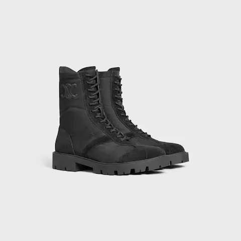 Margaret Boot In Nylon And Suede Calfskin