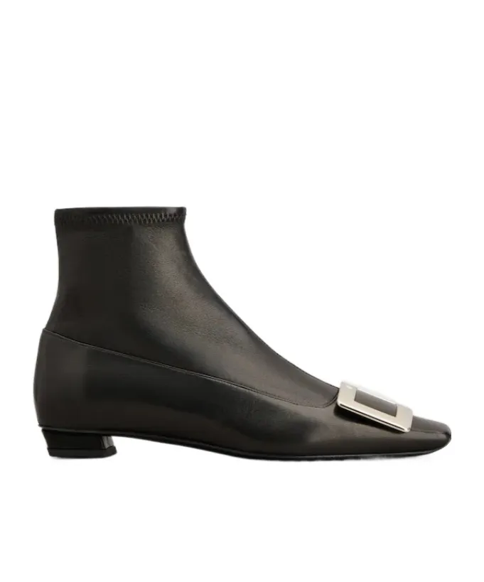 Belle Vivier Booties In Leather