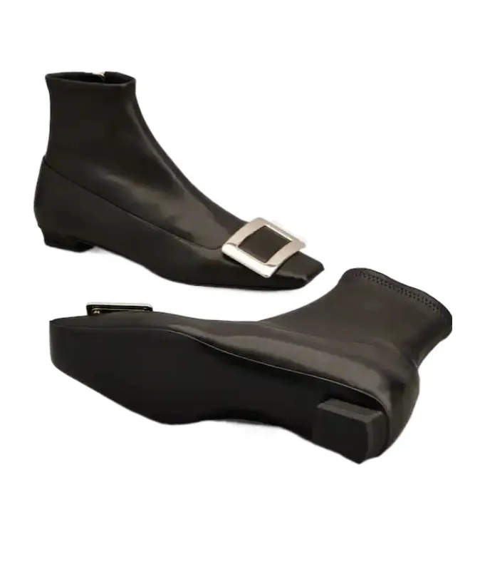 Belle Vivier Booties In Leather