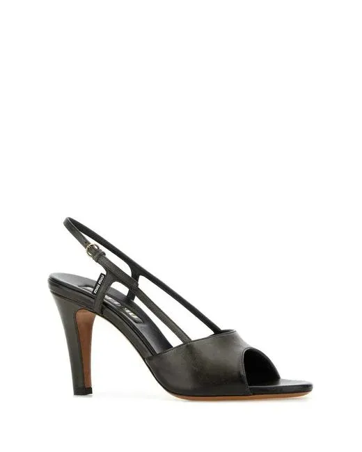Miu Miu High-Heeled Slingback Sandals