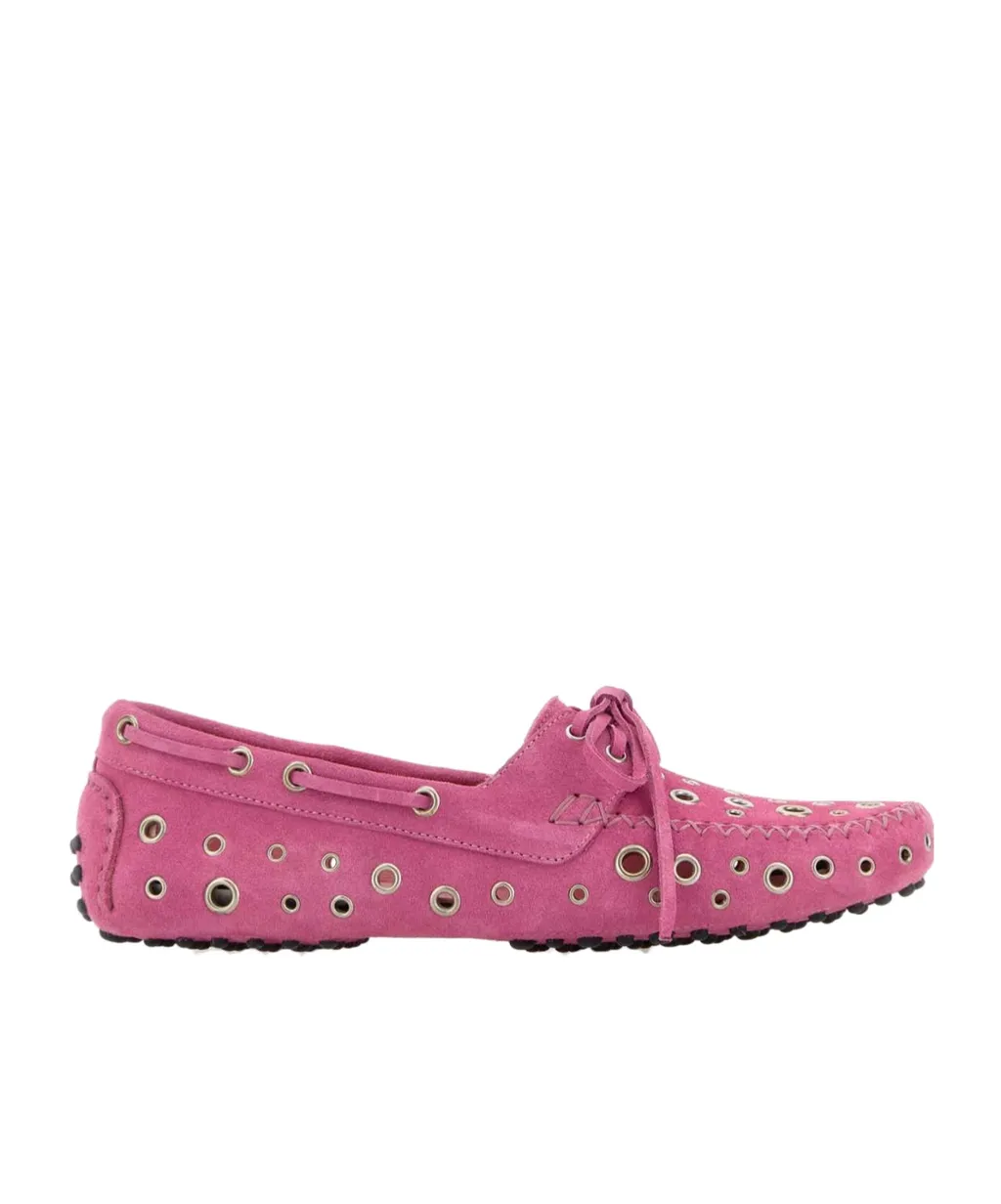 Gimaguas Eyelet Car Flat Shoes