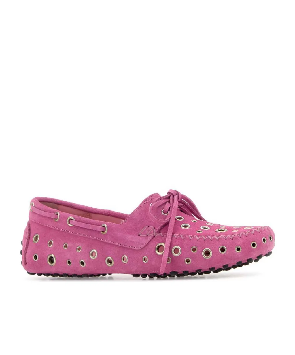 Gimaguas Eyelet Car Flat Shoes