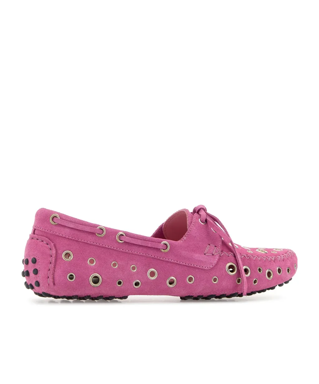 Gimaguas Eyelet Car Flat Shoes