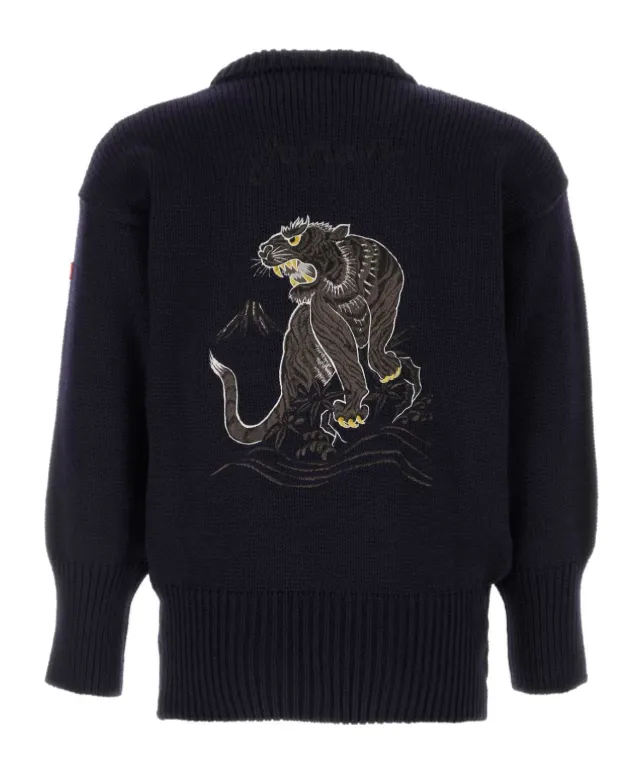 Junya Watanabe Embroidered Motif Knit Jumper