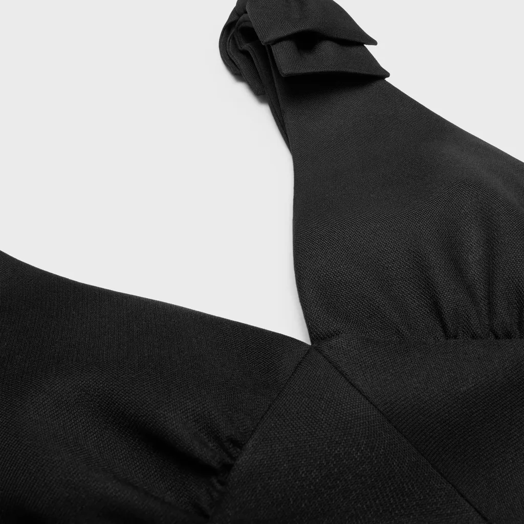 Dress In Wool And Silk Cady