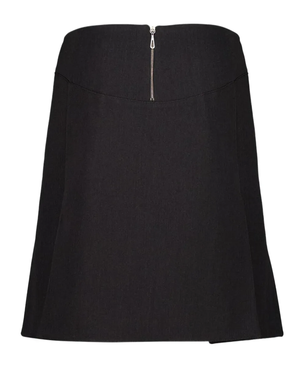Paco Rabanne Belted Pleated Midi Skirt