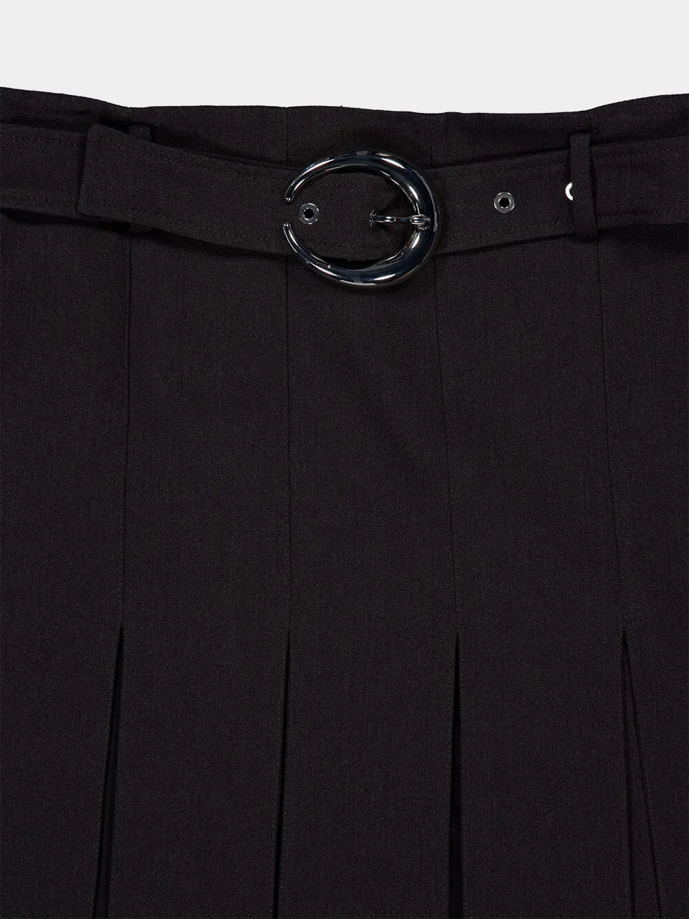 Paco Rabanne Belted Pleated Midi Skirt