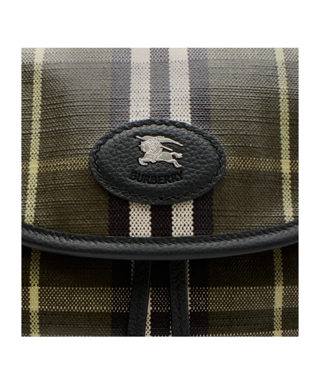Tartan-Pattern Backpack