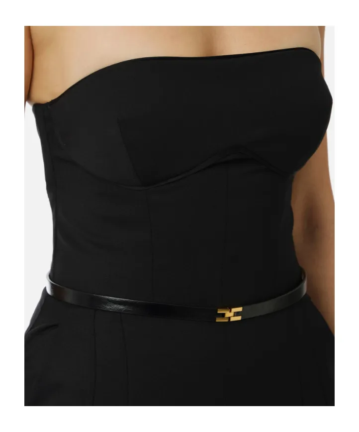Bandeau Belted Jumpsuit
