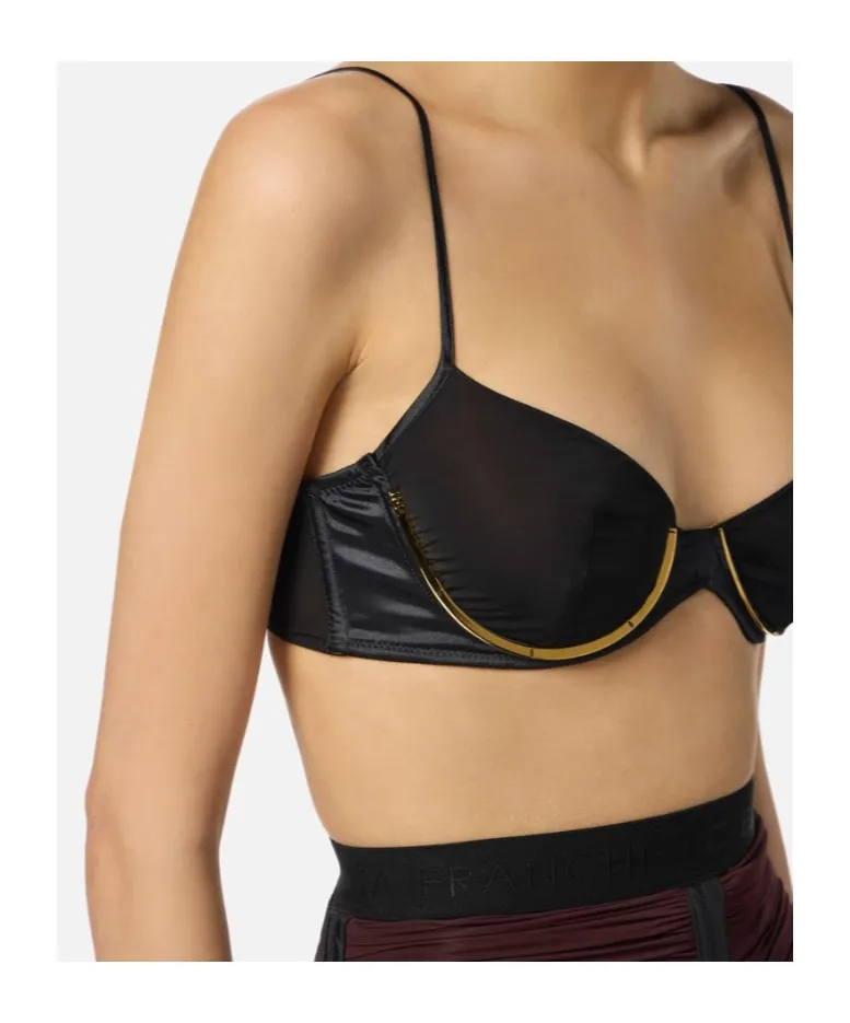 Satin-Effect Bra