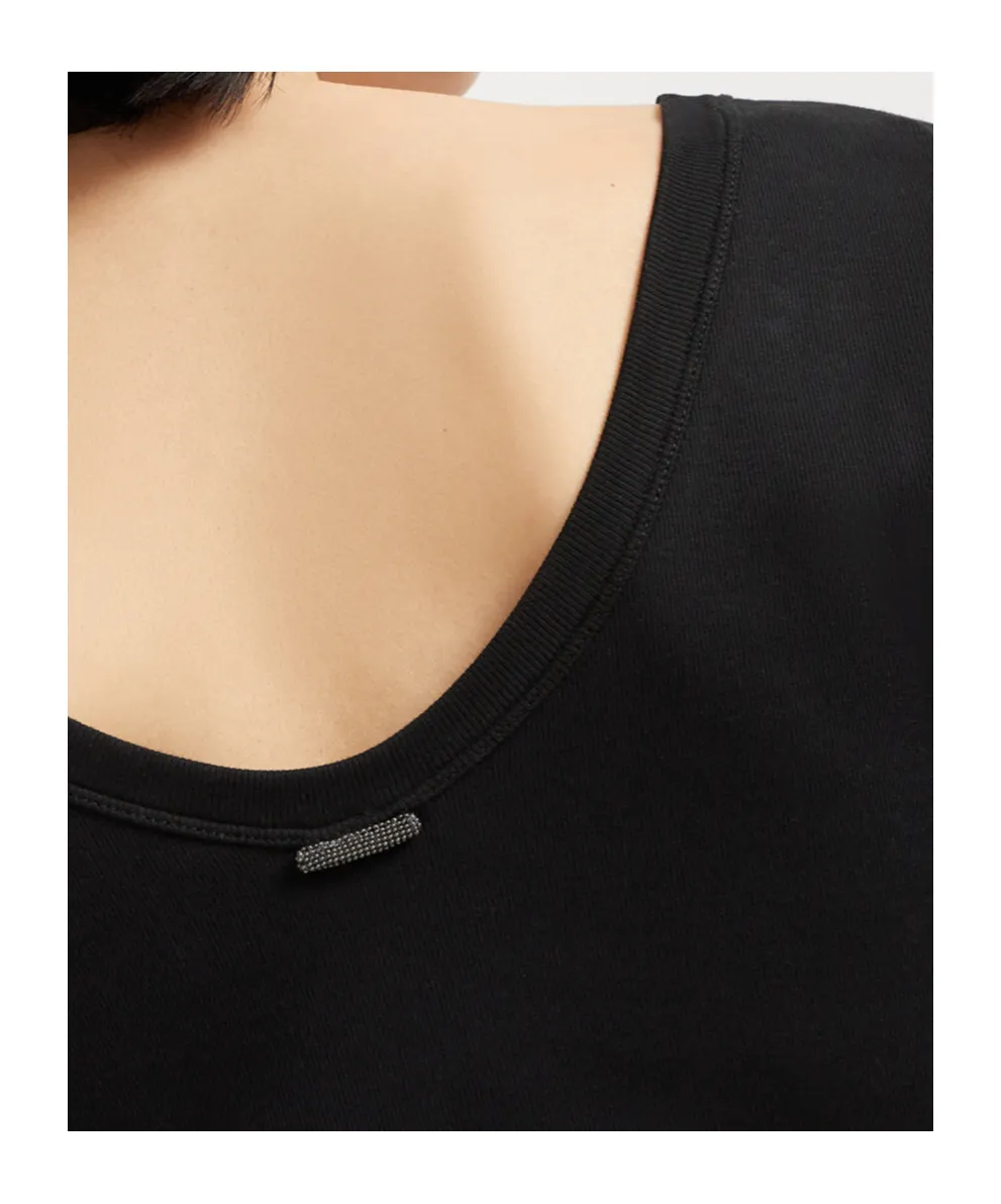 Brunello Cucinelli Scoop Neck Straight Hem T-Shirt