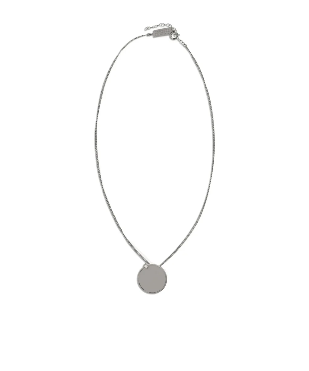 Mm6 Maison Margiela Embellished Mirror-Pendant Necklace