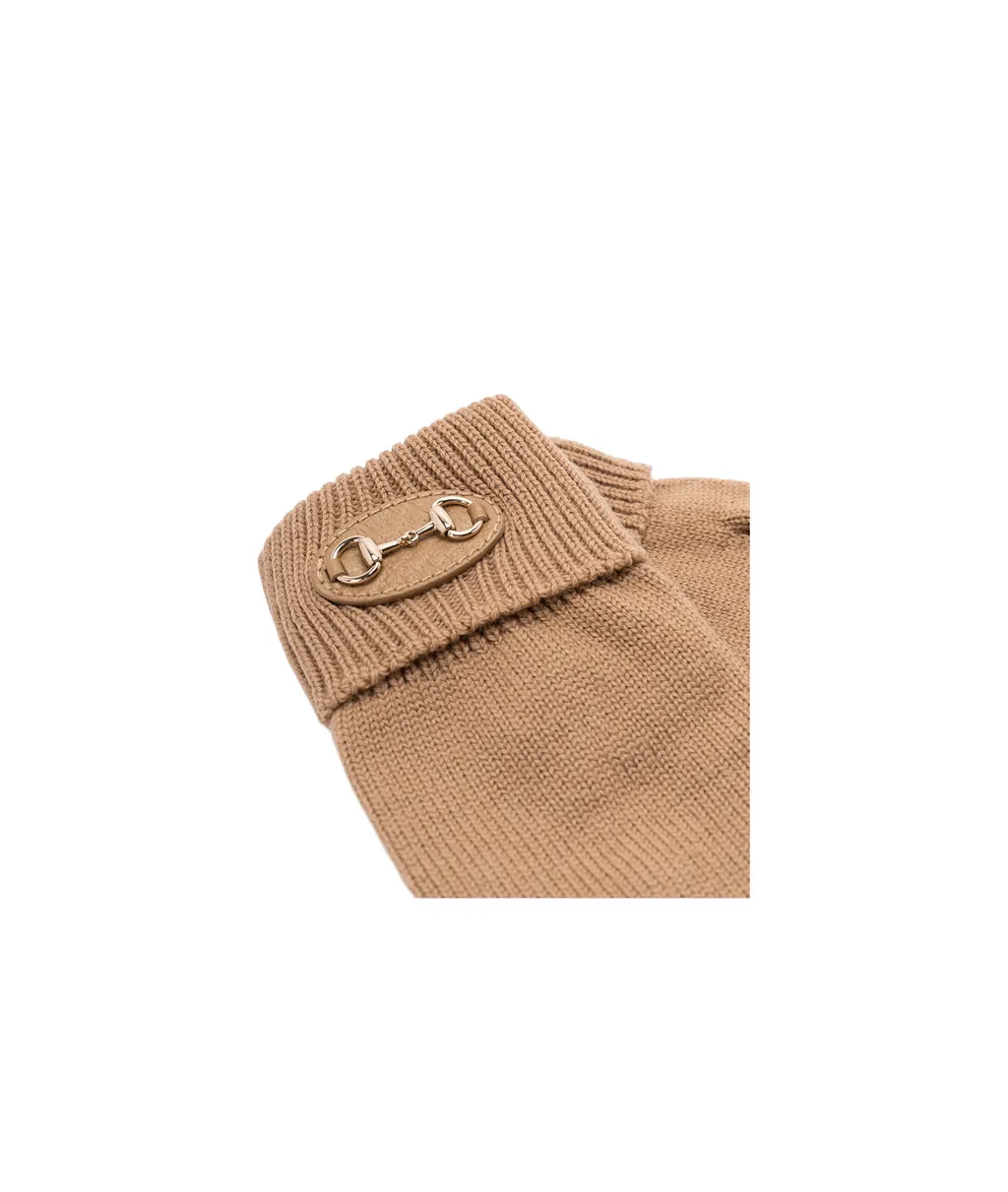 Gucci Horsebit Knit Gloves