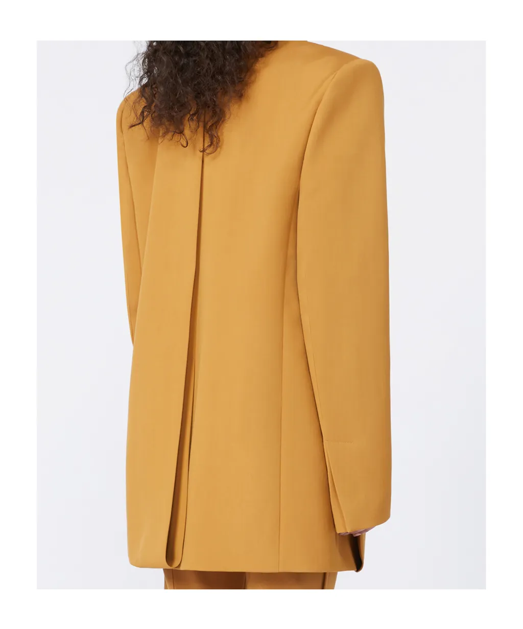 Blazer Ampio In Lana - Runway