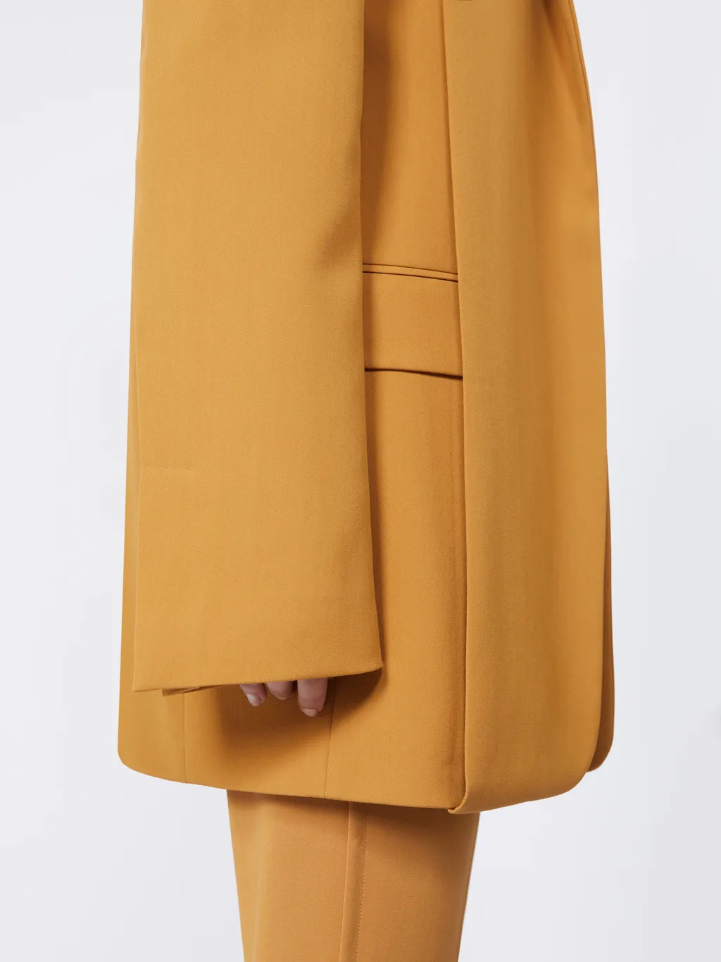 Blazer Ampio In Lana - Runway