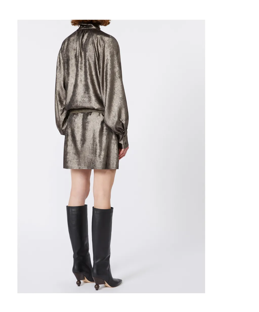 Weekend Max Mara Bunny 1234 Laminated Chiffon Dress