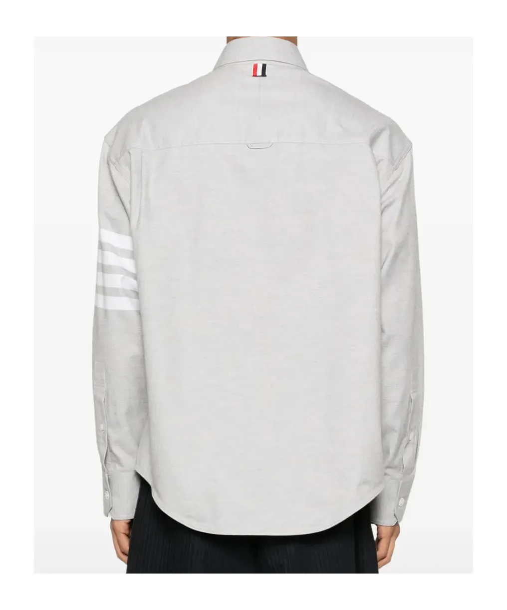 Thom Browne 4-Bar Flannel Shirt