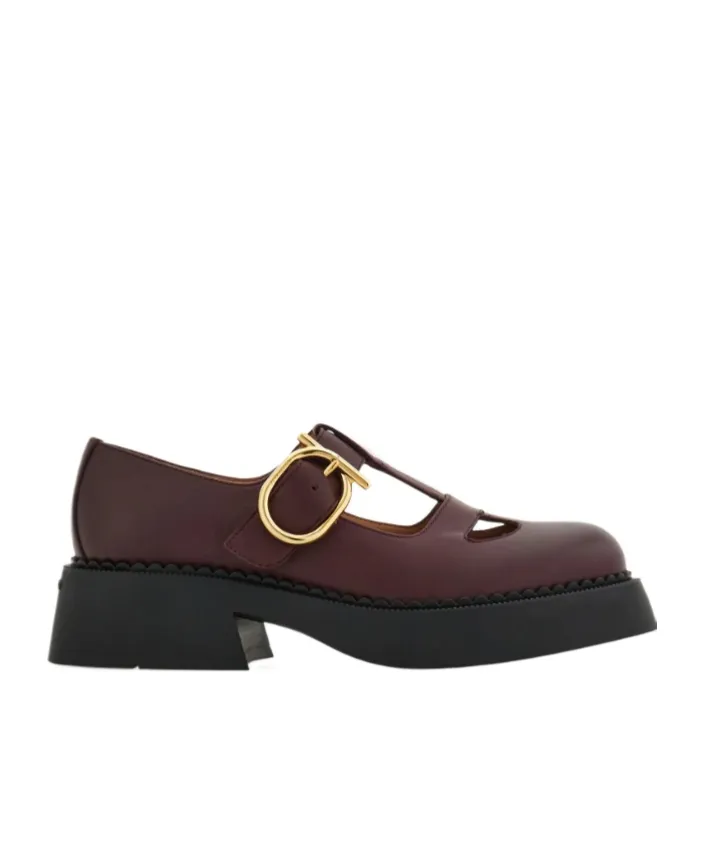 Ferragamo T-Strap Mary Jane Loafers