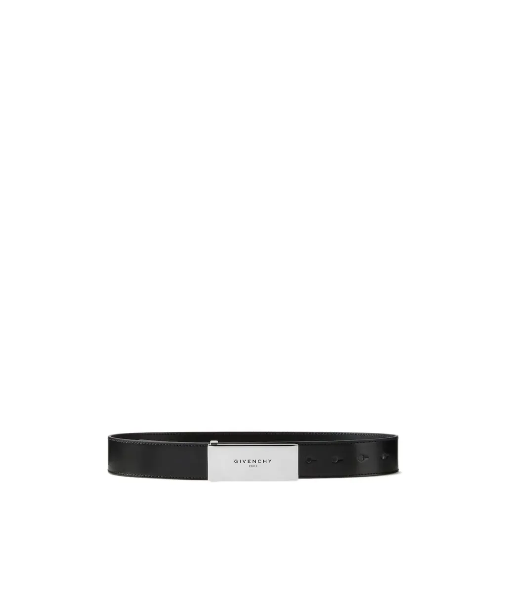 Givenchy Logo Engraved Label Belt