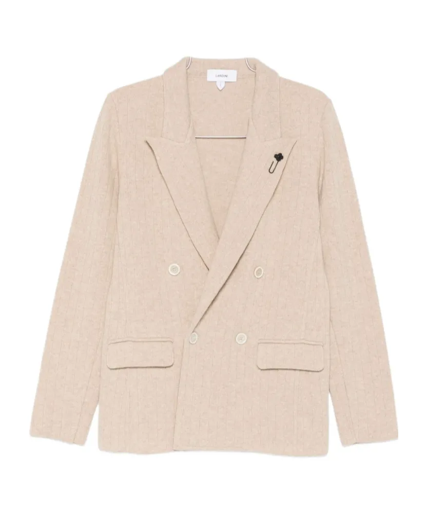 Double-Breasted Textured Jacket
