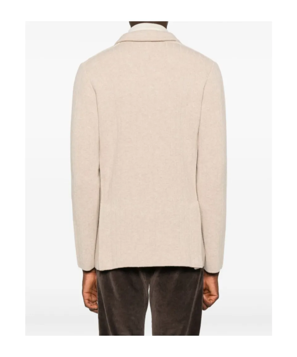 Double-Breasted Textured Jacket