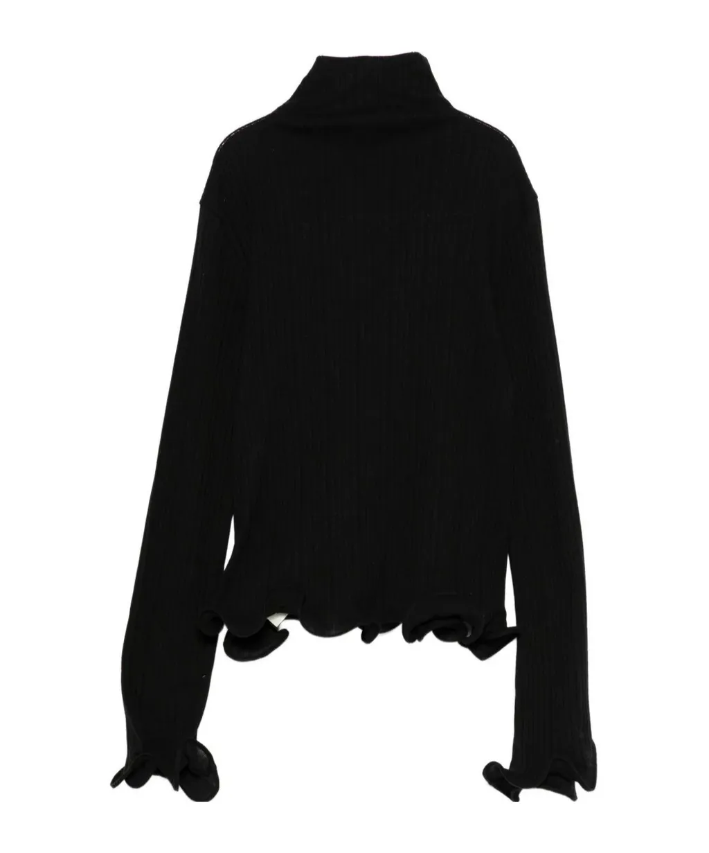 Ribbed Long-Sleeved T-Shirt