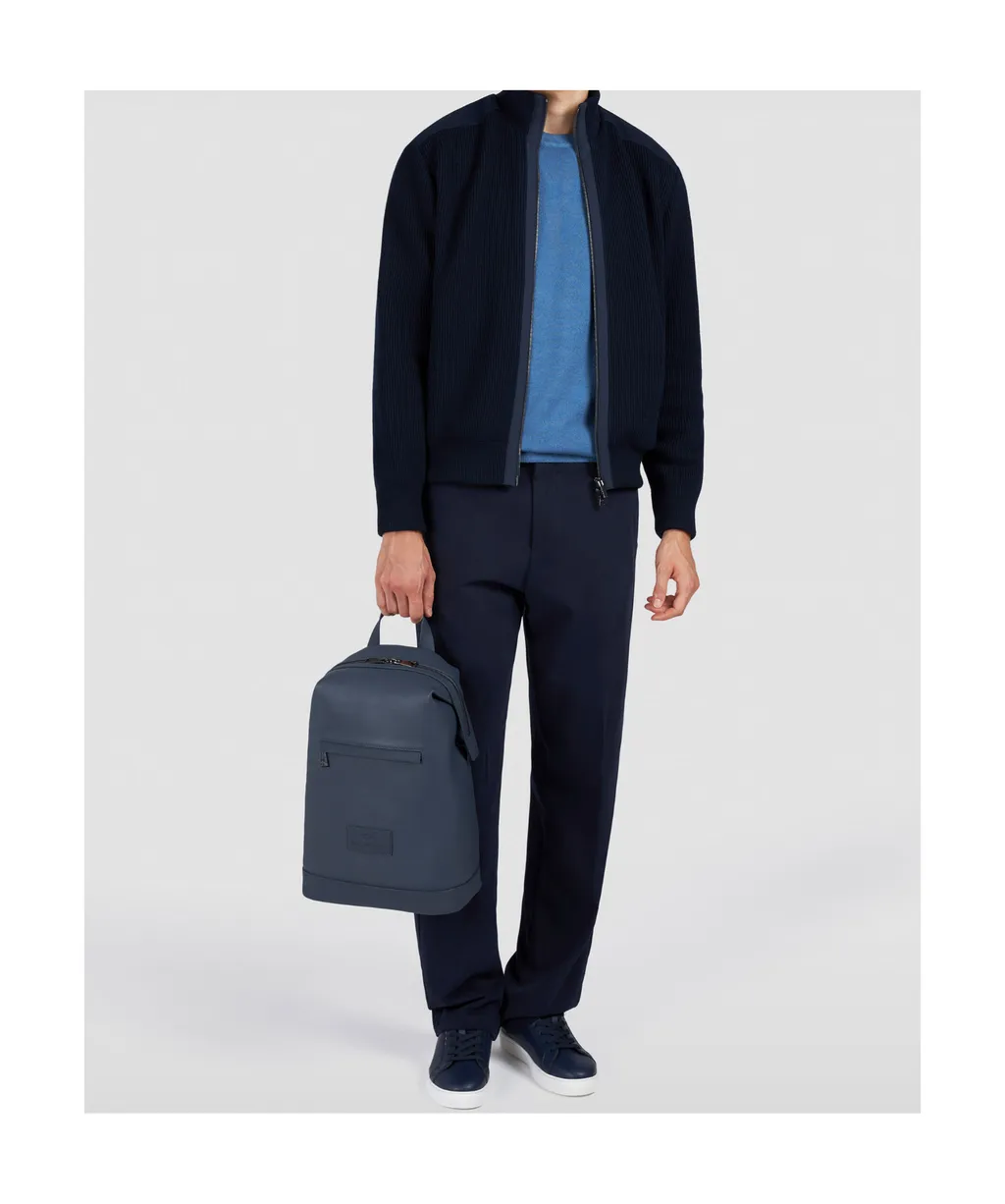 Zip-Up Wool Cardigan