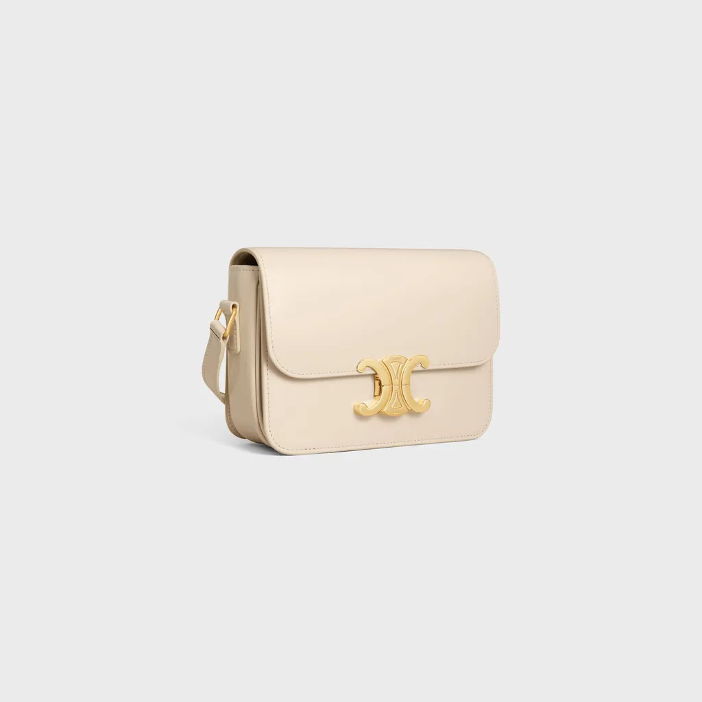 Teen Triomphe Bag In Shiny Calfskin