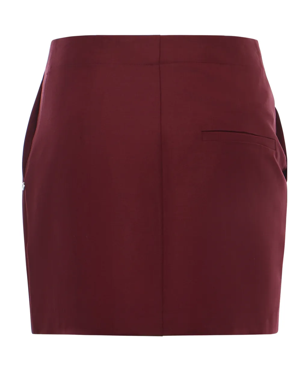 Ottod'ame Wool-Blend Pocket Skirt