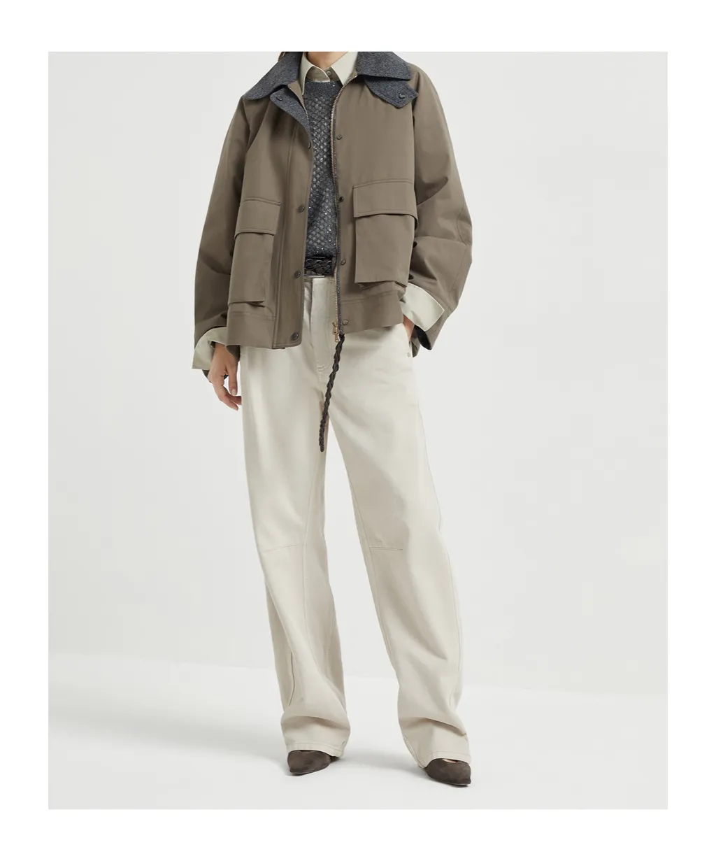 Funnel-Neck Jacket