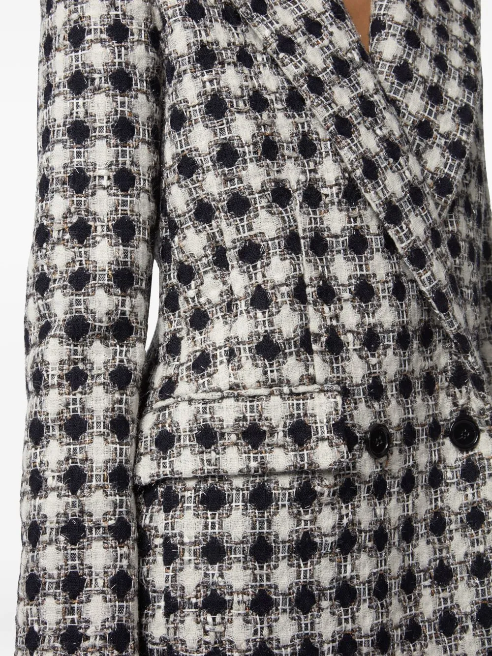 Nina Ricci Double-Breasted Tweed Blazer