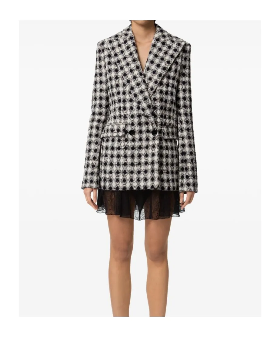 Nina Ricci Double-Breasted Tweed Blazer